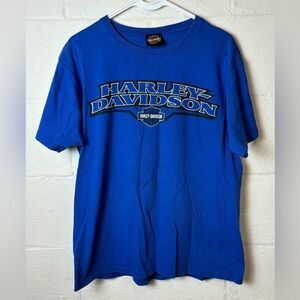 Harley Davidson Sportswear Men’s Blue Twin Cities Minnesota Casual Tee Sz Medium